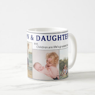 Caneca De Café Son & Daughter Personalized Coffee Mug Gift