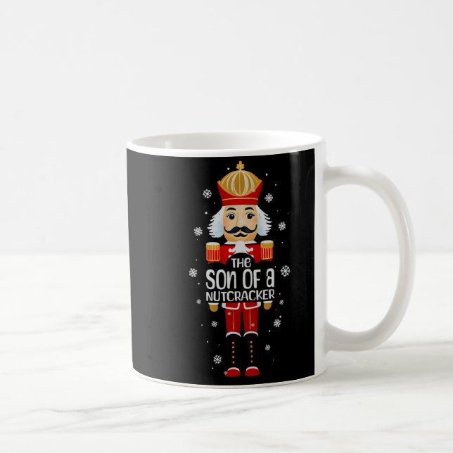 Caneca De Café Son Of A Nutcracker Funny Christmas Family Matchin (Direita)
