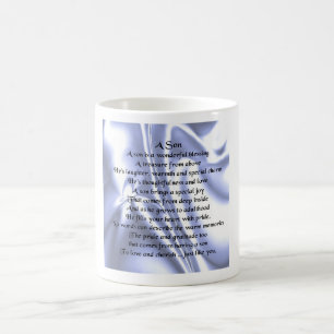 Caneca De Café Son Poem Mug - Design azul
