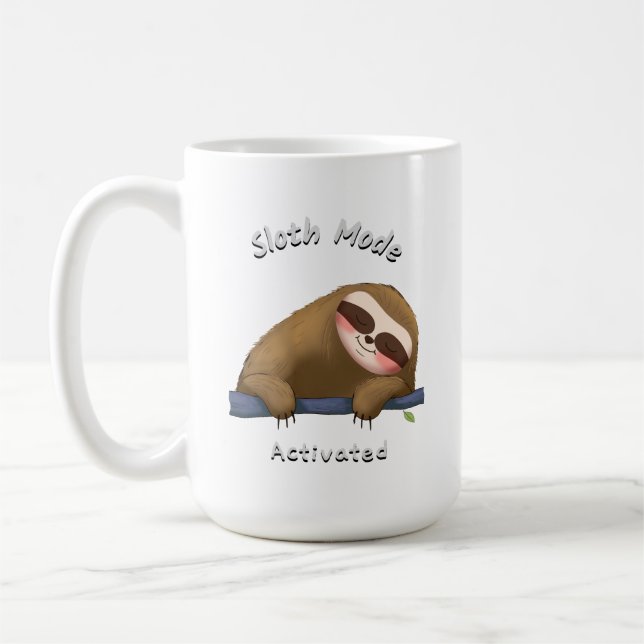 Caneca De Café soneca ativada em modo de preguiça (Esquerda)
