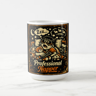 Caneca De Café Soneca Profissional – Carreira de Humor de Sono El