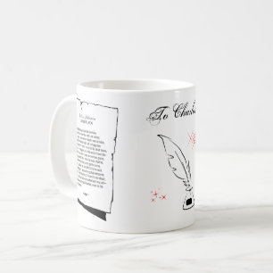 Caneca De Café Soneto 81 de Shakespeare