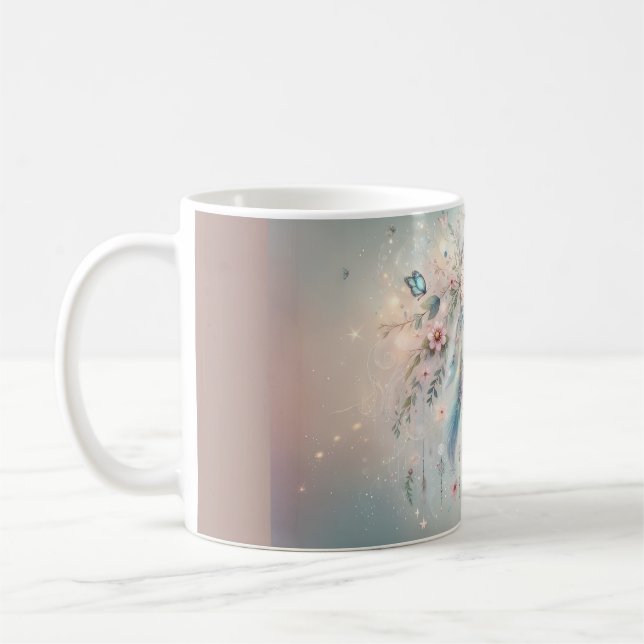 Caneca De Café Sonhador Boho Etéreo (Esquerda)