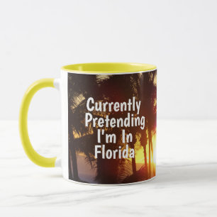 Caneca de Café Sonhando com a Flórida