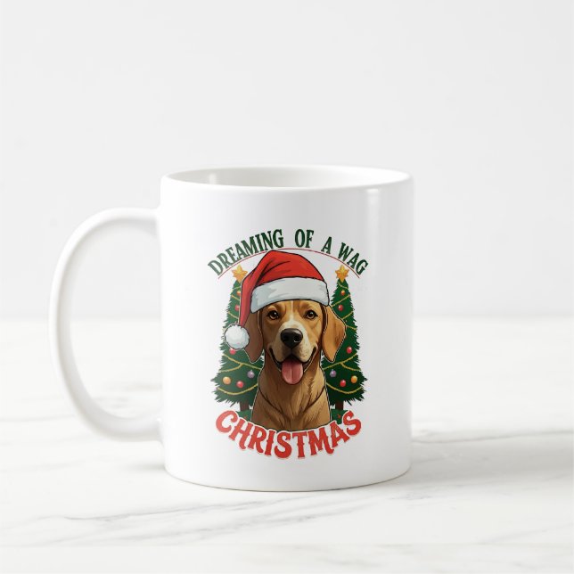 Caneca De Café Sonhando com um Natal vadia (Esquerda)
