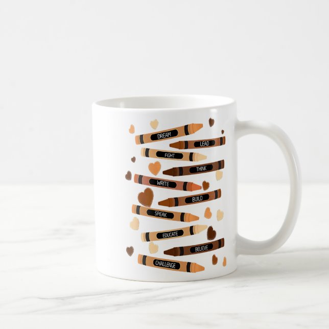 Caneca De Café Sonhe Como Líderes Martin African Black History Mo (Direita)