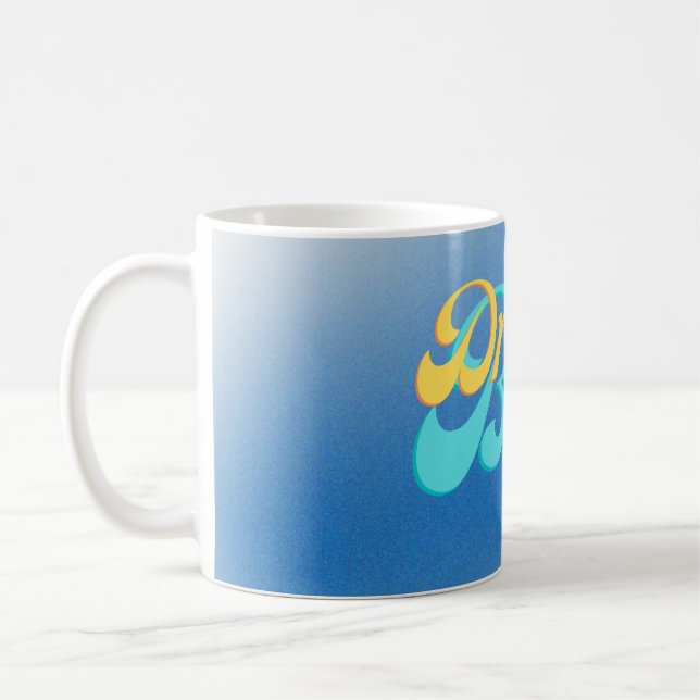 Caneca De Café Sonhe Grande azul (Esquerda)