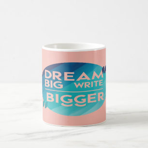 Caneca De Café Sonhe Grande Escreva Maior opção 2