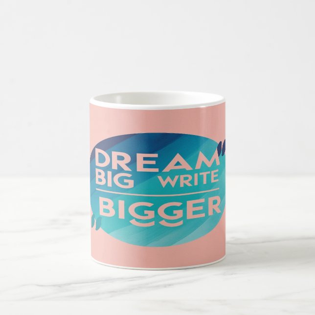 Caneca De Café Sonhe Grande Escreva Maior opção 2 (Centro)