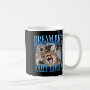 Caneca De Café Sonhe Grande Peide Alto Cringe Gato Engraçado Meme