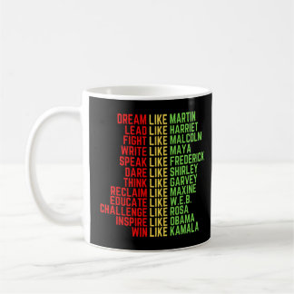 Caneca De Café Sonho Como Martin Men Meninas Meninas Negras Histo