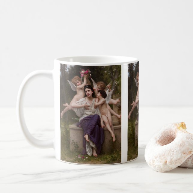 Caneca De Café Sonho de Primavera, Rêve de Printemps de Bouguerea (Com Donut)