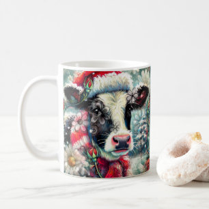 Caneca De Café Sonho de Vaca do Horário Mais Quente Floral Vermel