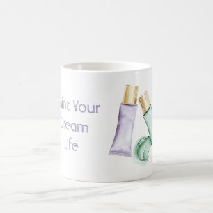 Caneca De Café Sonho de Vida de Tinta Roxa