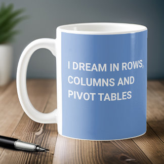 Caneca De Café Sonho Em Mesas Dinâmicas - Azul Claro