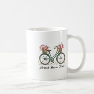 Caneca De Café Sonho Farto Bicicleta Floral Feliz 8647 Trum