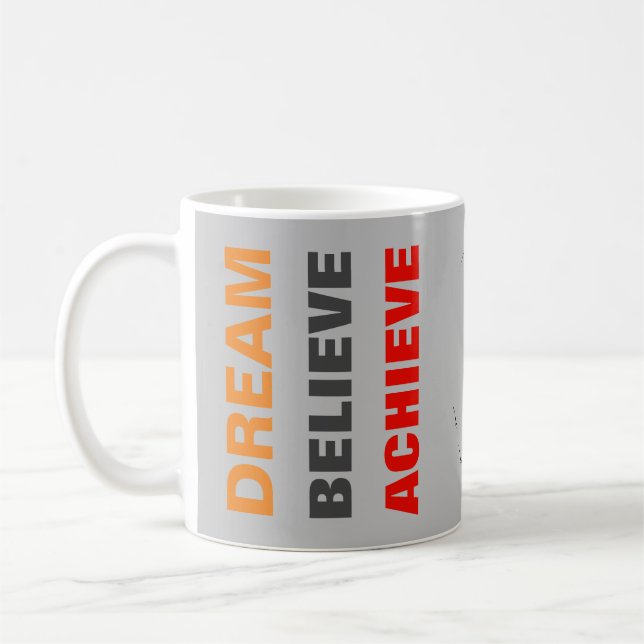 Caneca De Café Sonho Motivacional Acredite no futebol (Esquerda)