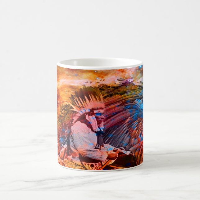 Caneca De Café Sonho Nativo Americano (Centro)