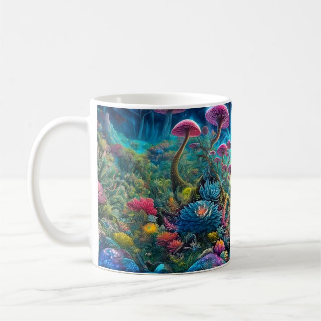 Caneca De Café Sonho Psicodélico Encantado (Esquerda)
