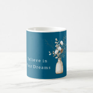 Caneca De Café Sonhos Azuis Pinha de Inverno