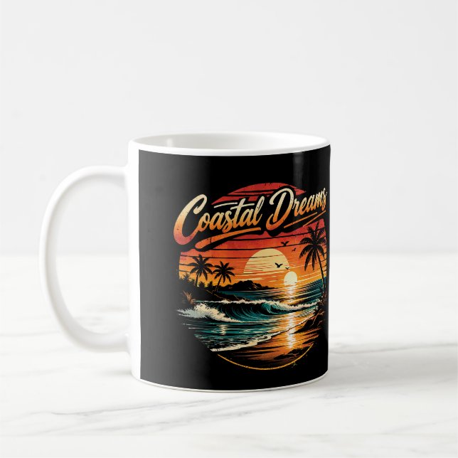 Caneca De Café Sonhos Costeiros (Esquerda)