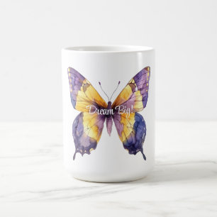 Caneca De Café Sonhos de Cântara: Sonhe Grande Borboleta