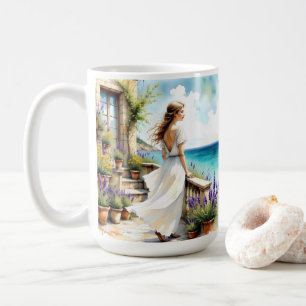 Caneca De Café Sonhos de Lavanda pelo Mar