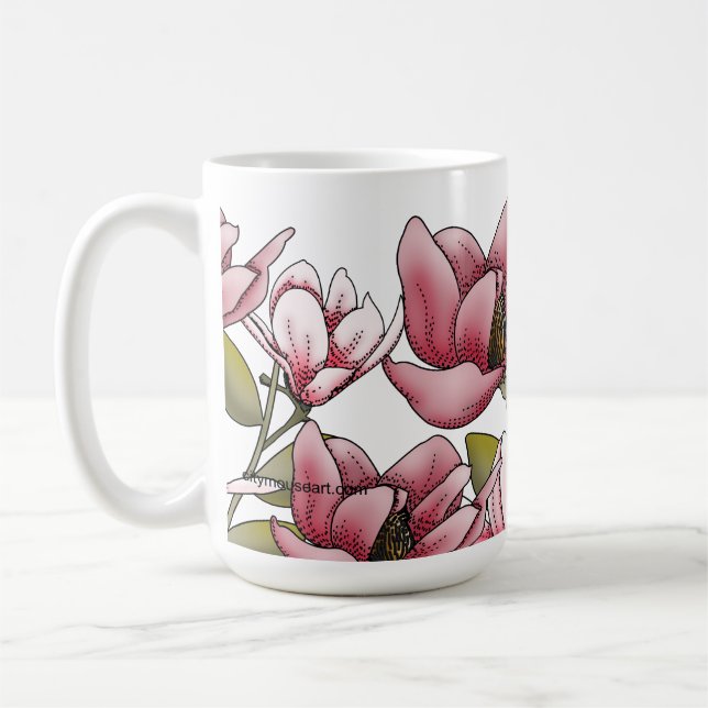 Caneca de Café Sonhos de Magnólia (Esquerda)