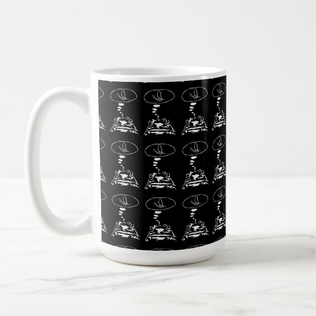 Caneca De Café "Sonhos de Sapo Famintos" de animais inteligentes  (Esquerda)
