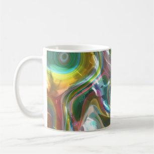 Caneca De Café Sonhos de Vidro Líquido Luminoso