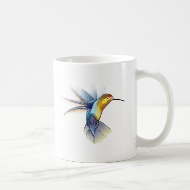 Caneca De Café Sonhos do colibri (Direita)