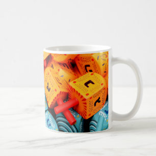 Caneca De Café Sonhos Laranja e Azul