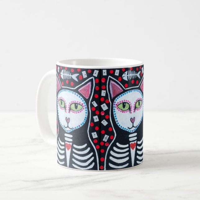 Caneca De Café Sonhos Musicais De Peixes (Frente Esquerda)