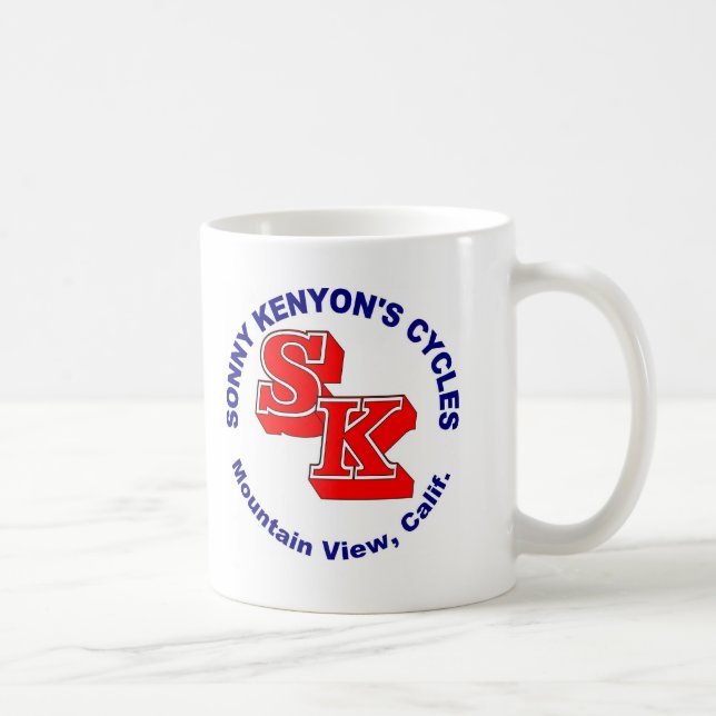Caneca De Café Sonny Kenyon dá um ciclo o logotipo (Direita)