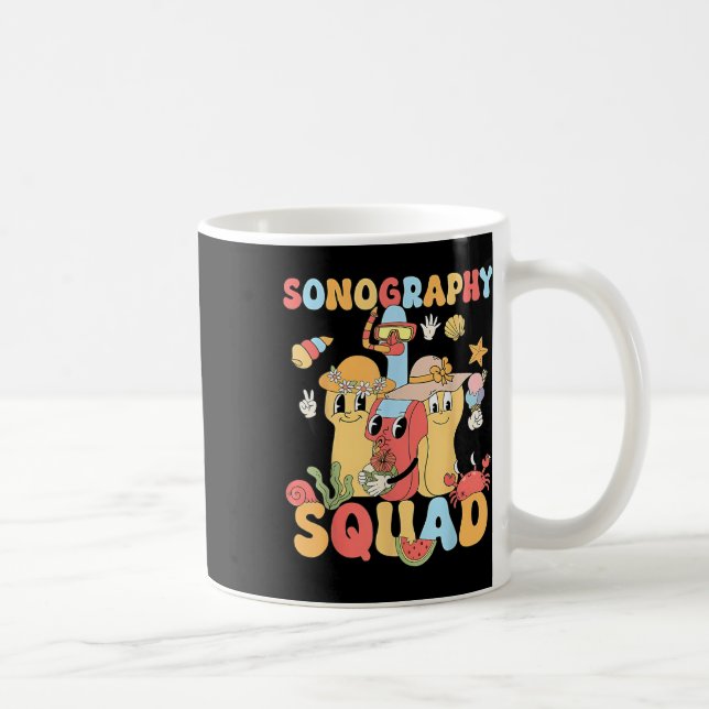 Caneca De Café Sonografia de Verão - Tripulação Sonógrafa Ultraso (Direita)