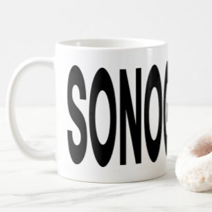 Caneca De Café SONOGRAFIA Tipografia Presente de Ultrassom