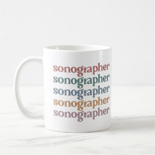 Caneca De Café Sonógrafo Ultrasound Tech Retro Sonógrafo Gift