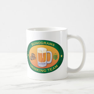 Caneca De Café Sonograms que bebem a equipe