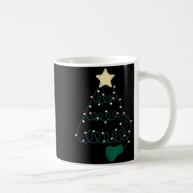 Caneca De Café Sonographer Christmas Tree Ultrasound Mfm Sonograp (Direita)