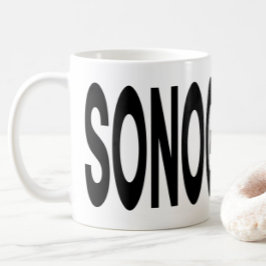 Caneca De Café SONOGRAPHY Typography Ultrasound Gift