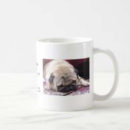 Caneca de café sonolento do Pug