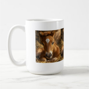 Caneca De Café Sonolento Pônei Dourado