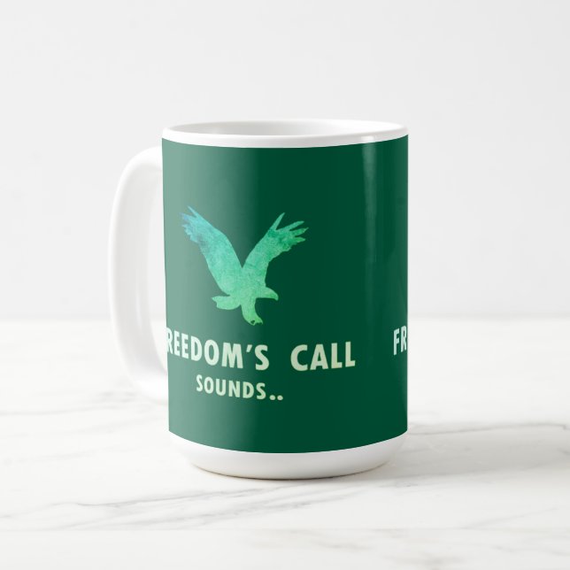 Caneca De Café Sons de Chamada da Liberdade (Frente Esquerda)