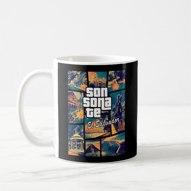 Caneca De Café Sonsonsonato El Salvador Orud Sonsonatecos (Esquerda)