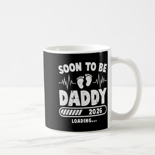 Caneca De Café Soon To Be Daddy Est. 2026 New Dad Fathers Day Fir (Direita)