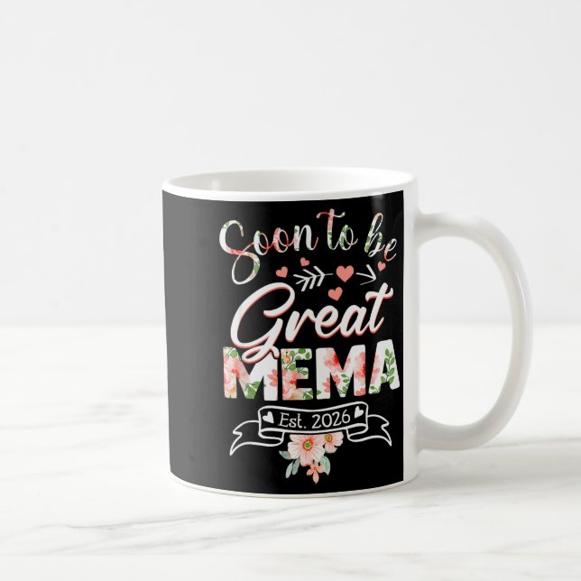 Caneca De Café Soon To Be Great Mema Est 2026 First Time New Gran (Direita)