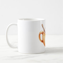 Caneca De Café Sopa de Abóbora Laranja em Tigela 