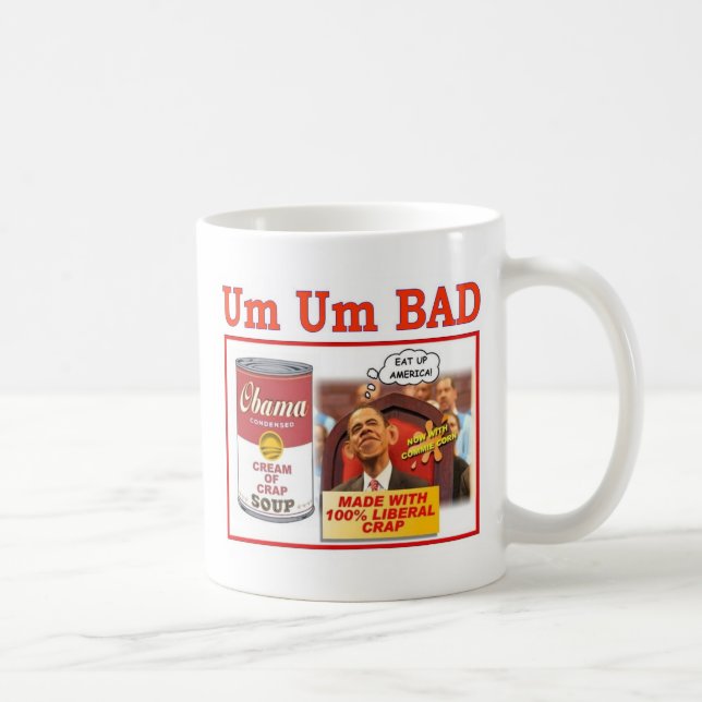 CANECA DE CAFÉ SOPA MÁ DO UM UM "OBAMA " (Direita)