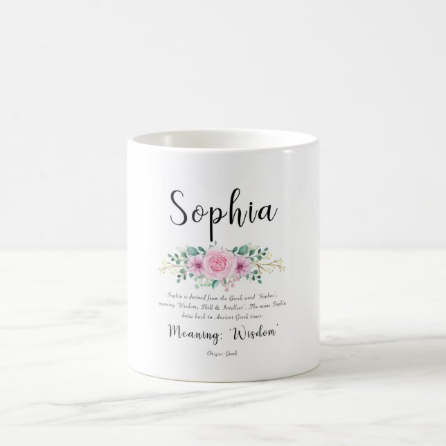 Caneca De Café Sophia Name Significa Mug (Centro)