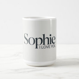 Caneca De Café Sophie ILove You